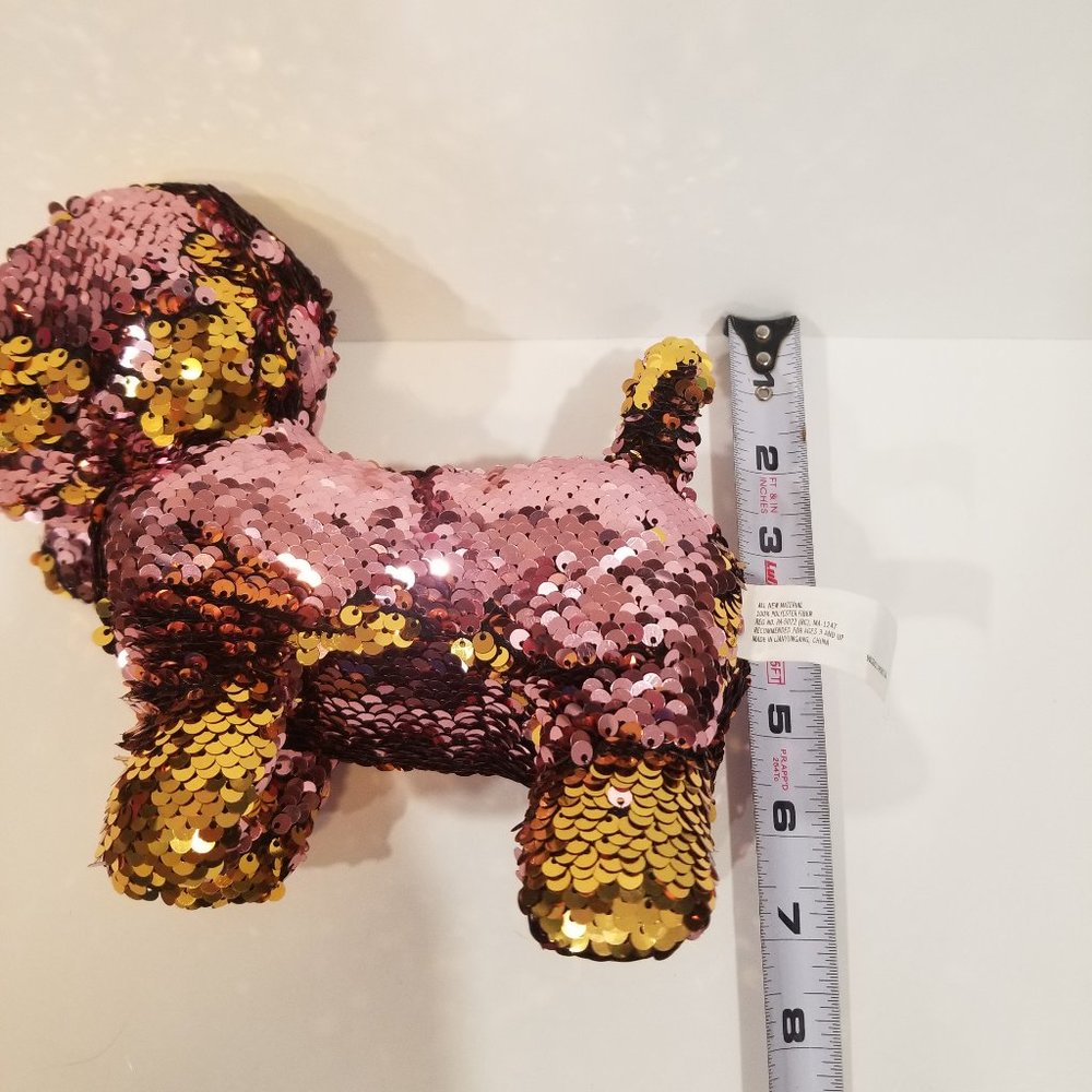 ๐Goffa Flip Sequins Plush Dog, EUC ๐$5 or 5 for $10๐ - Picture 9 of 13